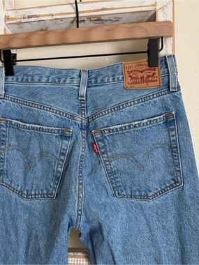 Levi's 501 Light Blue Classic Button Fly Straight Jeans